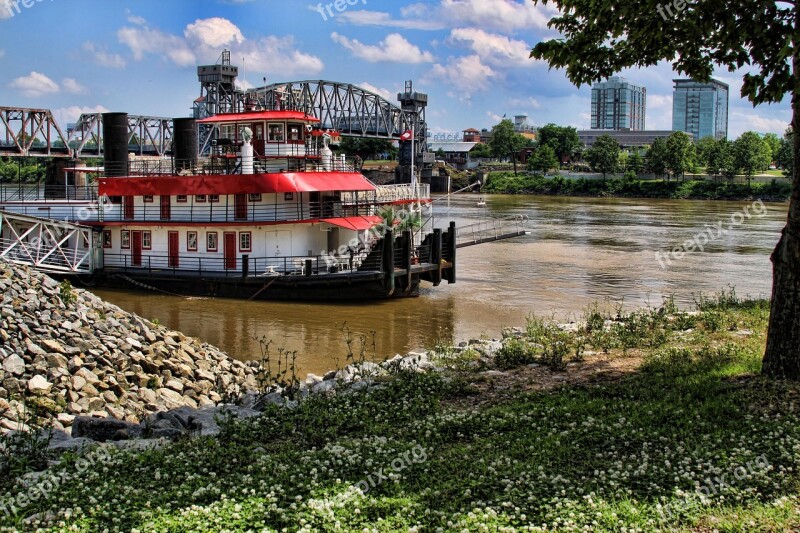 Riverboat River Bridge Free Photos