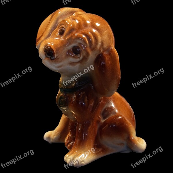 Ceramic Puppy Figurine Porcelain Ceramic Decoration