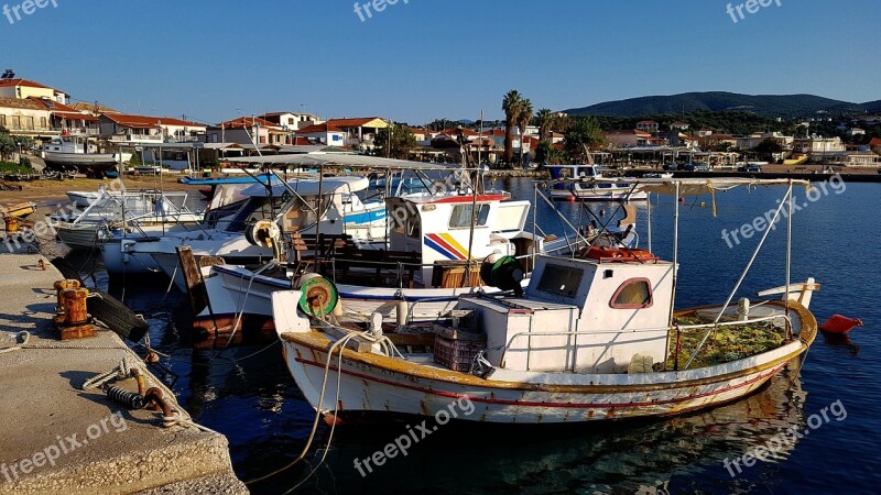 Fishing Port Mediterranean Port Bay Fishing