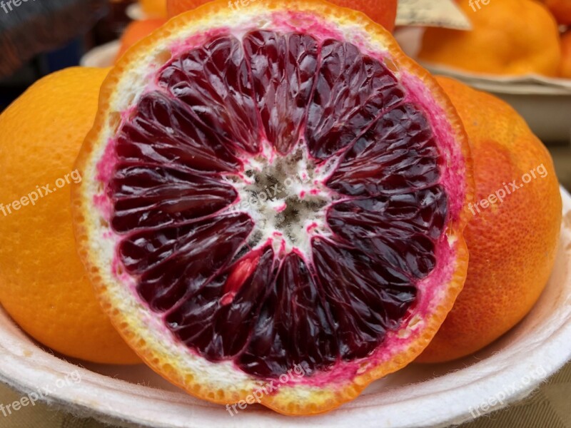 Blood Orange Fruit Oranges Food Healthy