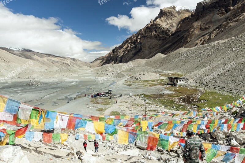 Tibet North Side Tschomolangma China Earth