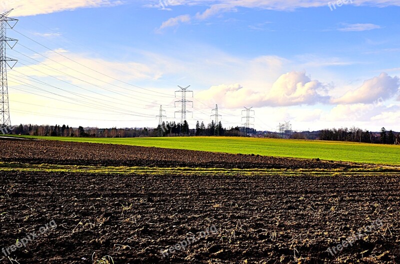 Leżno Field Poles Free Photos