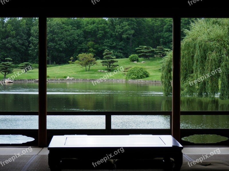 Zen Garden Botanic Garden Japanese Pond