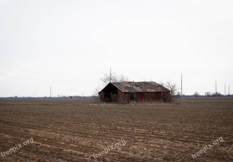 Barn Rural Land Farm Countryside