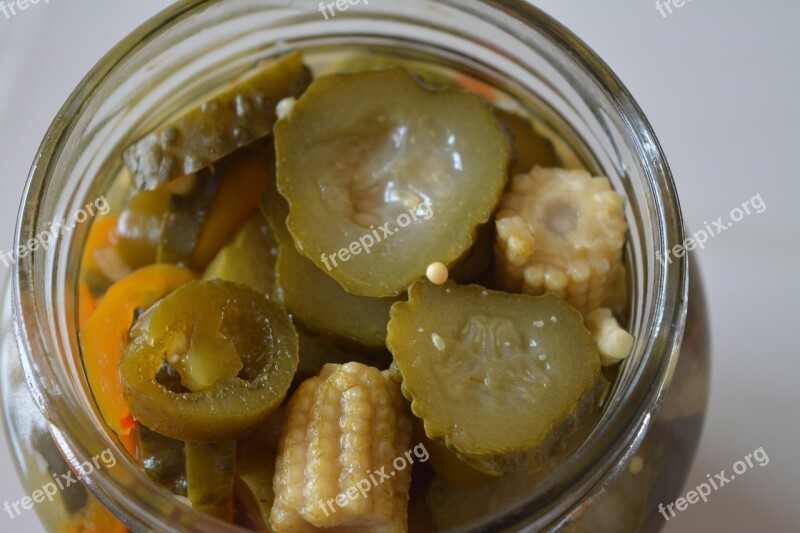 Pickle Corn Jar Jalapeno Grocery