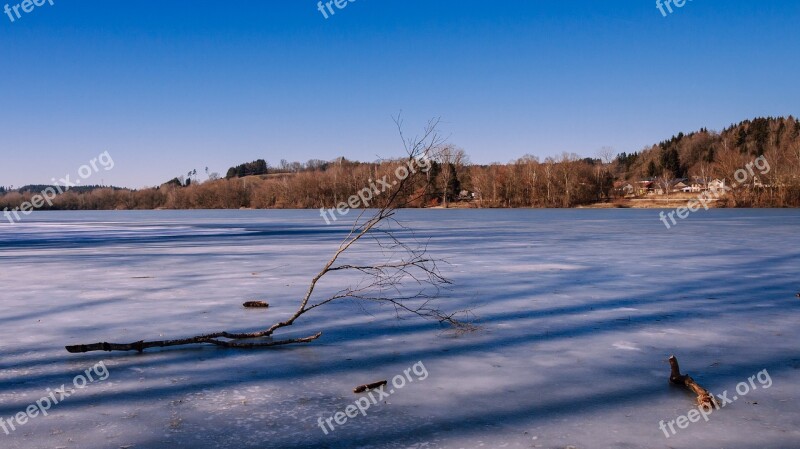 Frozen Lake Destination Finger Lake Cold Icy Frost