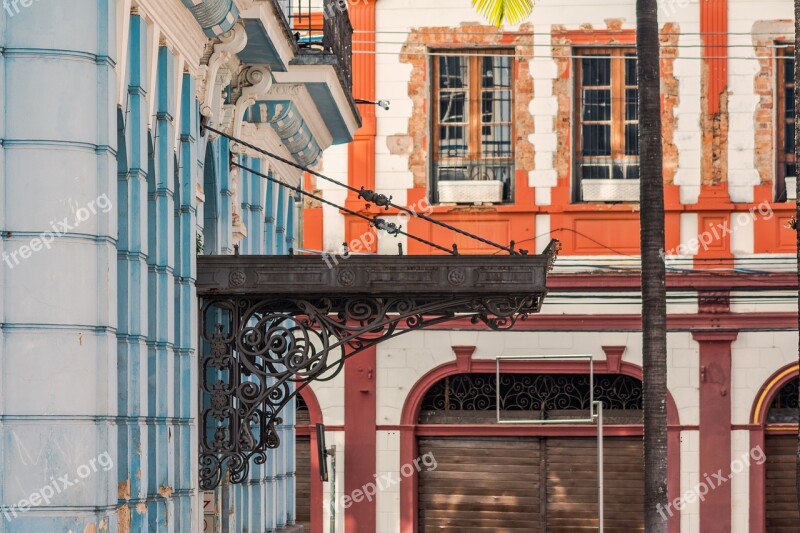 Old Building Historical Tipping Jockey Club Campinas-sp Blue White