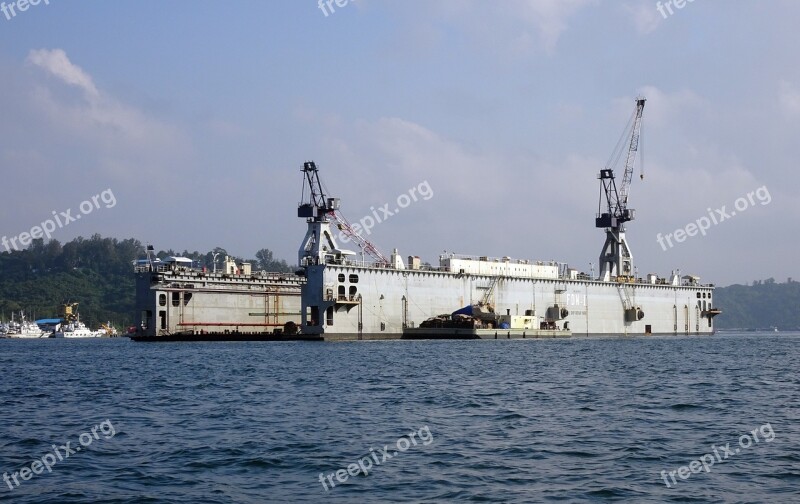 Floating Dock Repair Vessel Ship Workshop