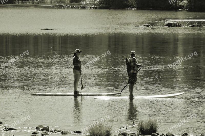 Paddleboards On String Lake Lake Paddleboard Austin Water