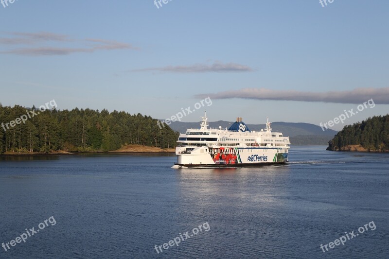 Bc Ferries British Columbia Canada Ferry Ship