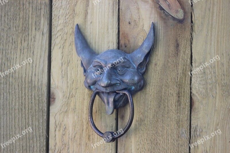 Door Knocker Decorative Gargoyle Metal