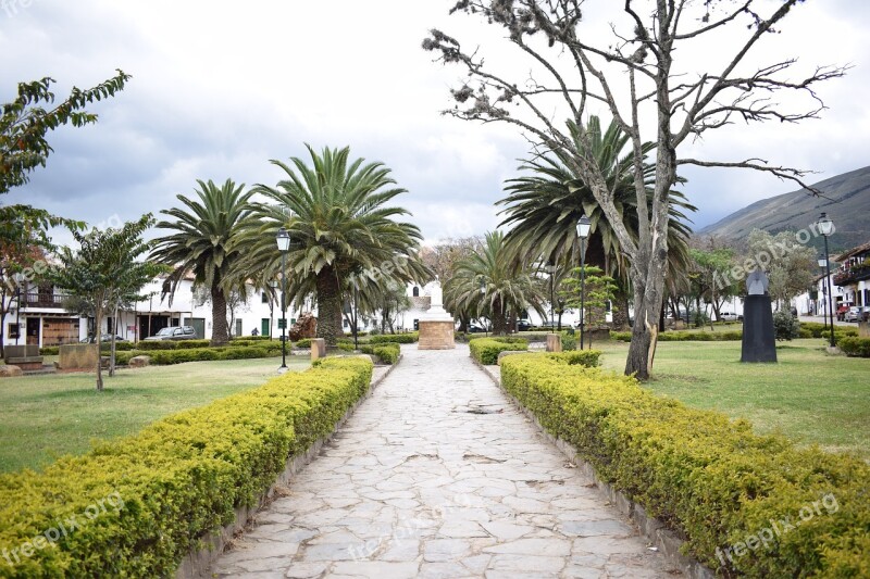 Plaza Of Villa De Leyva Villa De Leyva Colombia Free Photos