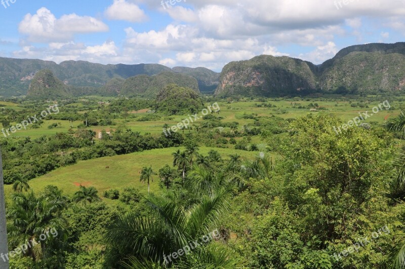 Valley Green Nature Landscape Mountains