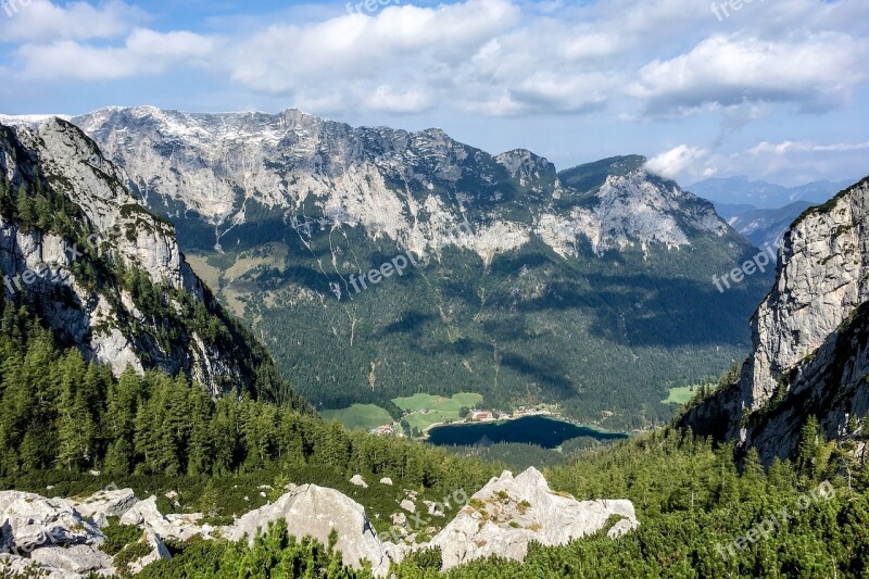 Germany Berchtesgaden Nature Landscape Alpine