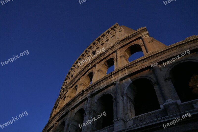 Colosseum Rome Italy Architecture Romano