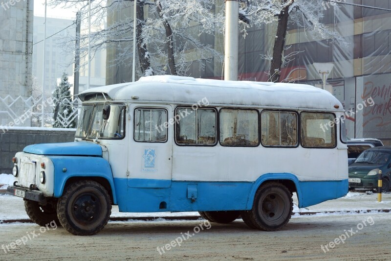 Bus Kyrgyzstan Old Communist Cccp