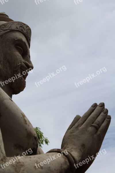 Statue Kind Sri Lanka Worship Sadu