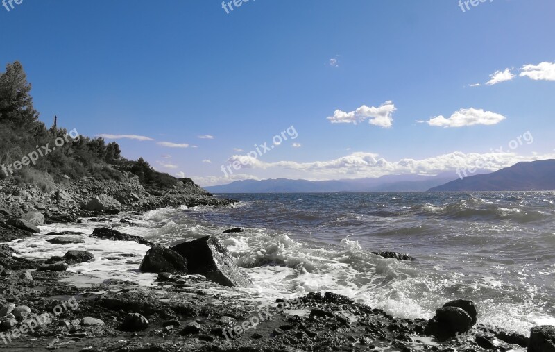 Beach Sea Coast Seascape Waves