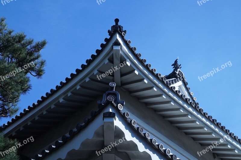 Japanese Palace Details Kyoto Edo Period Architecture Tourism Craftsmanship