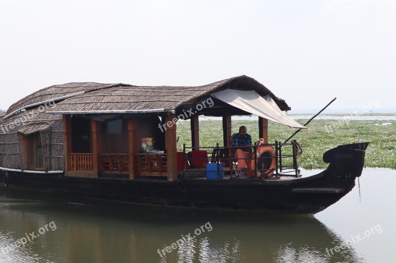 Houseboat Boat Backwater Kerala India