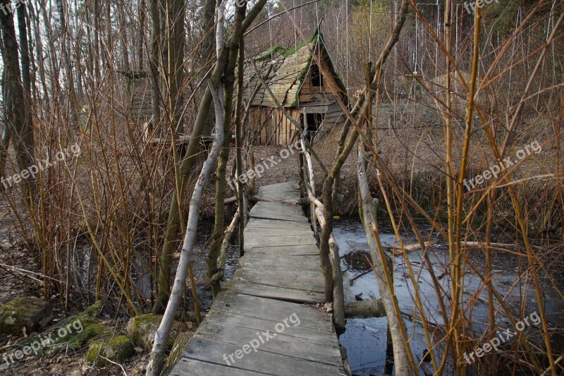 Fairy Forest Forest Park Cottage Wooden