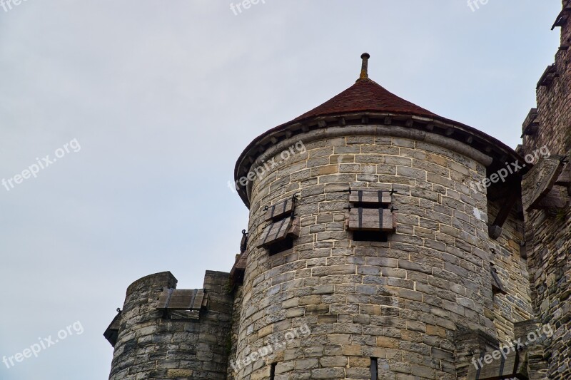 Belgium Gent Gravensteen Castle Middle Ages