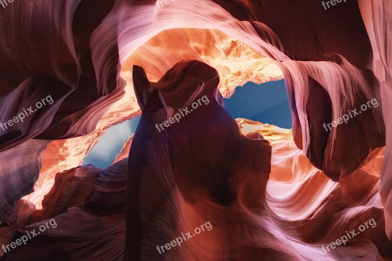 Antelope Canyon Canyon Arizona Usa Gorge