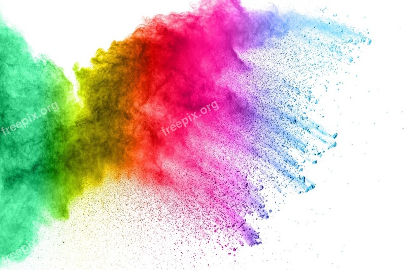 Color Holi Dust Background Explode