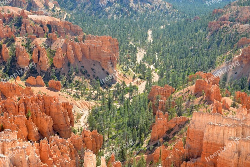 Bryce Canyon National Park Bryce Canyon Utah Red Rocks Landscape