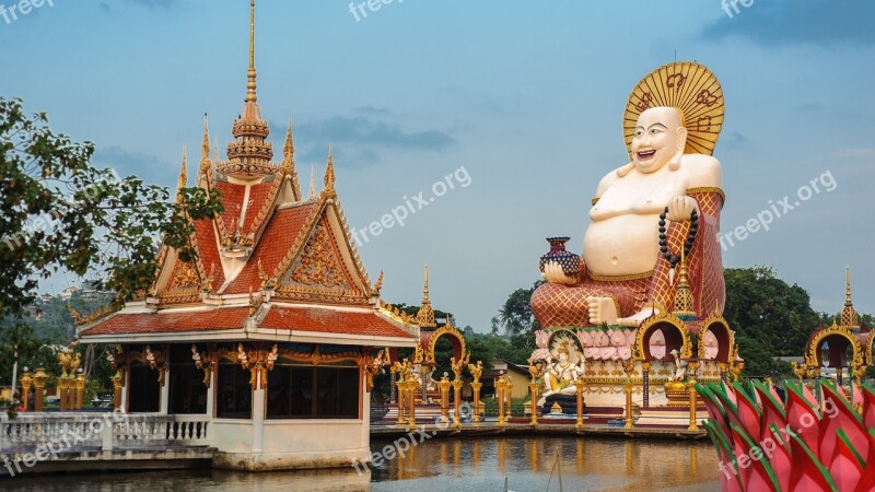 Pu-tai Thailand Samui Temple Buddha