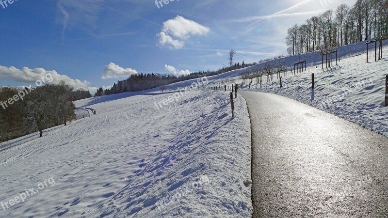 Landscape Switzerland Winter Snow Light