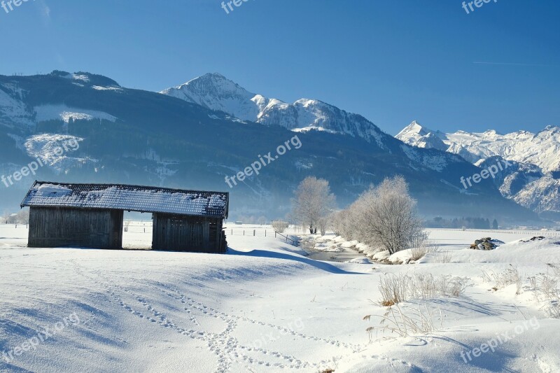 Nature Landscape Winter Wintry Snow