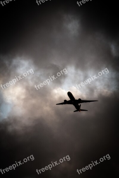 Aircraft Clouds Travel Vacations Weather