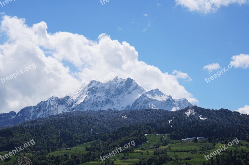 Pilatus Lucerne Mountain Switzerland Free Photos