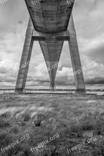 Bridge Normandy Bridge Normandy France Architecture