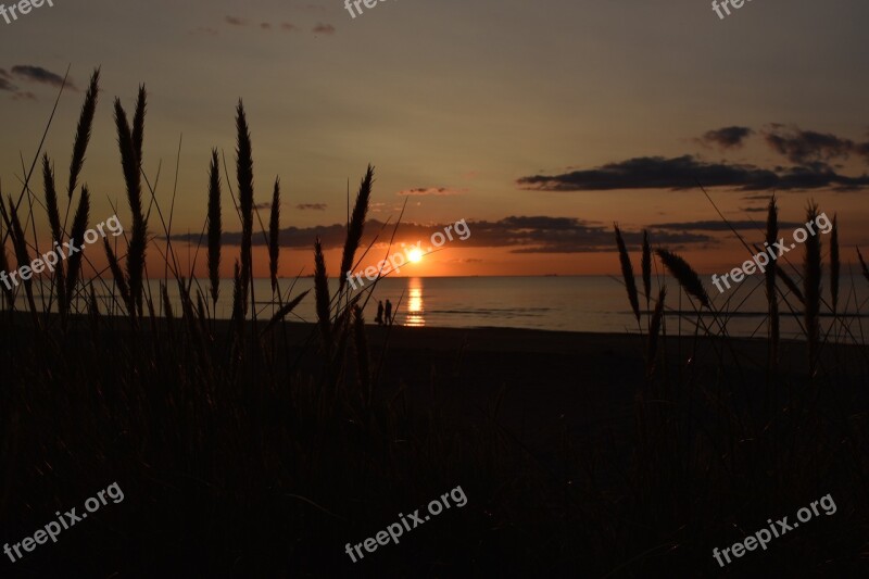 Nature Sunset Sea Sun Coast