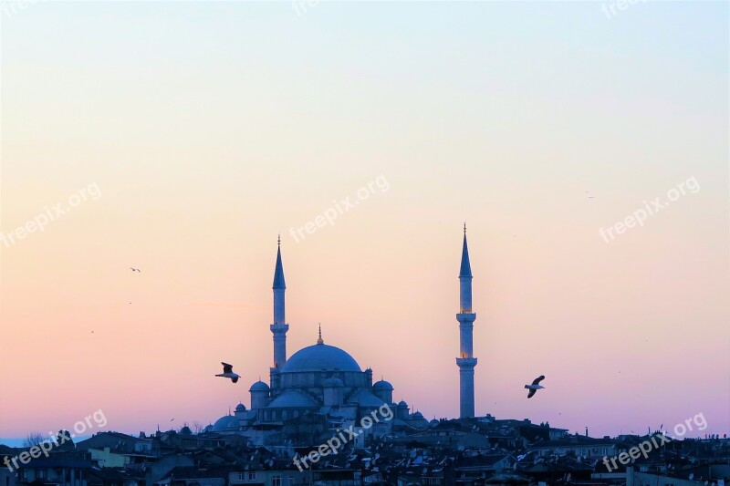 Cami Istanbul Turkey Minaret Islam