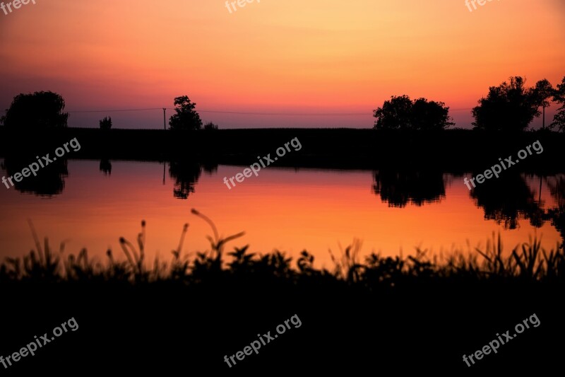 Sunset Color Sky Nature Landscape