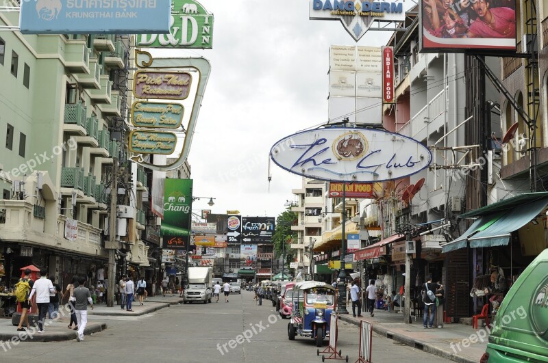 Thailand Bangkok Khao San Vacations Asia