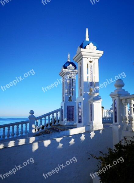 Benidorm Spain Europe Roofs Blue Paseo