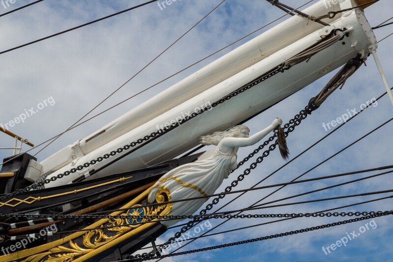 Sailing Boat Jib Boom Bowsprit Sea Maritime