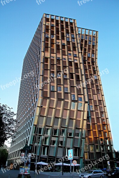 Skyscraper Hamburg Architecture Building Facade