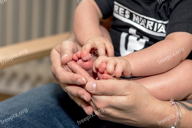 Baby Finger Hand Portrait Children