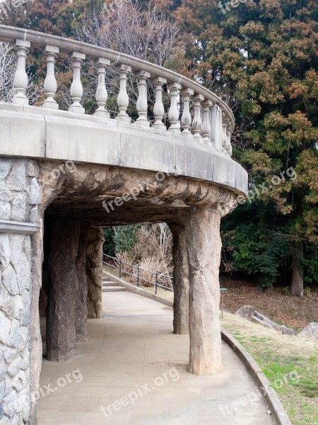 Park Ruins Pillar Building Architecture