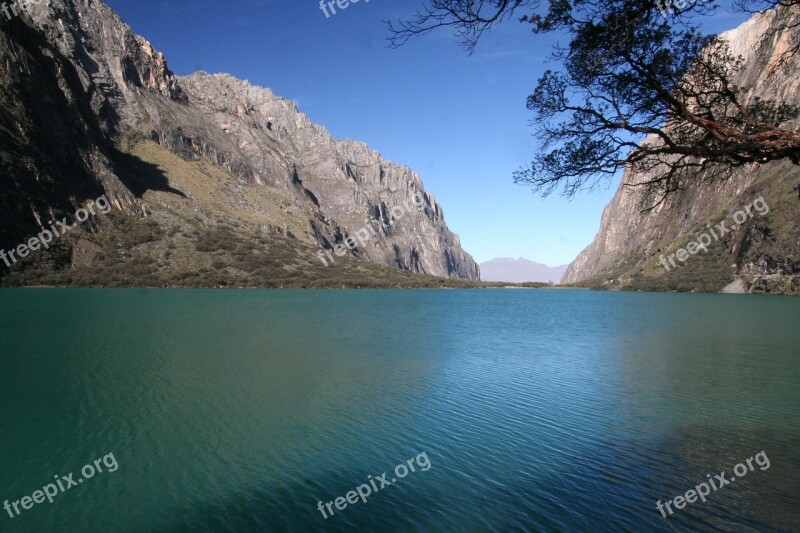 Bergsee Peru Nature Free Photos