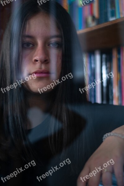 Young Model Girl Hair Portrait