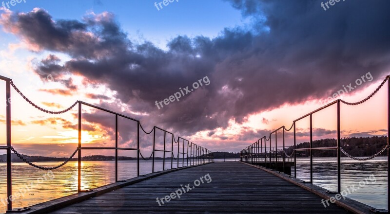 The Pier View Landscape Stockholm Nature