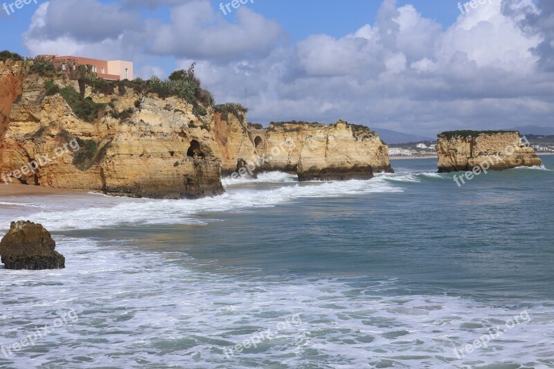 Portugal Algarve Beach Coast Sea