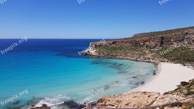 Mediterranean Sea Bay Beach Water Blue