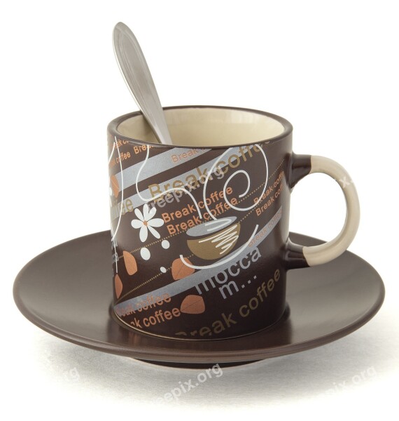 Coffee Break Chocolate Painted Background